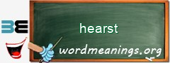 WordMeaning blackboard for hearst